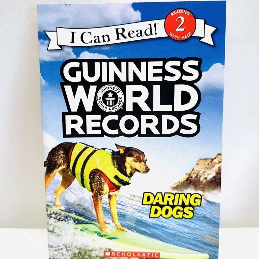 GUINNESS WORLD RECORDS DARING DOGS Paperback Book I Can Read! by Cari Meister